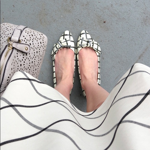 kate spade Shoes - Kate spade Suki Windowpane Bow Flats
